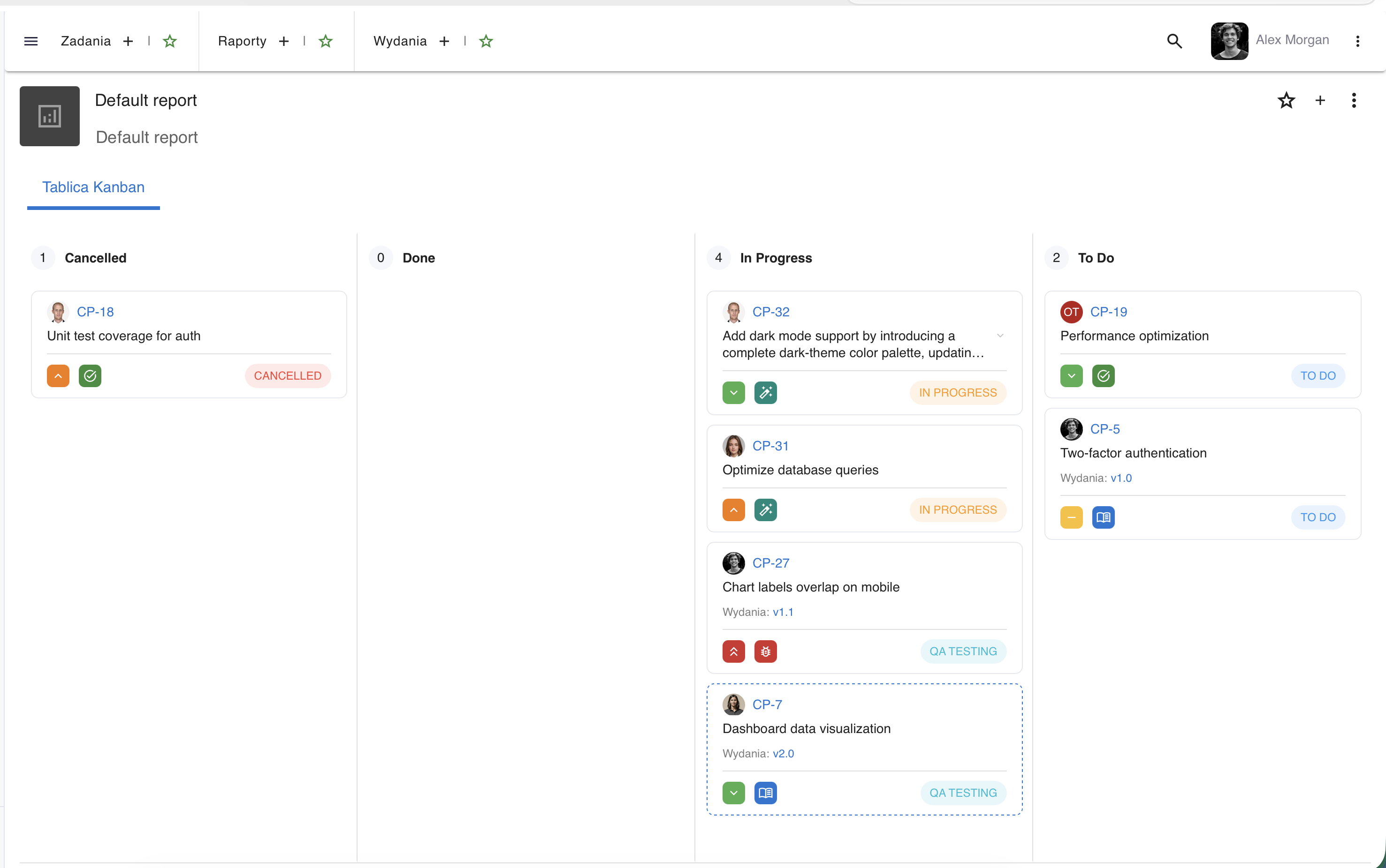 say.work — tablica Kanban