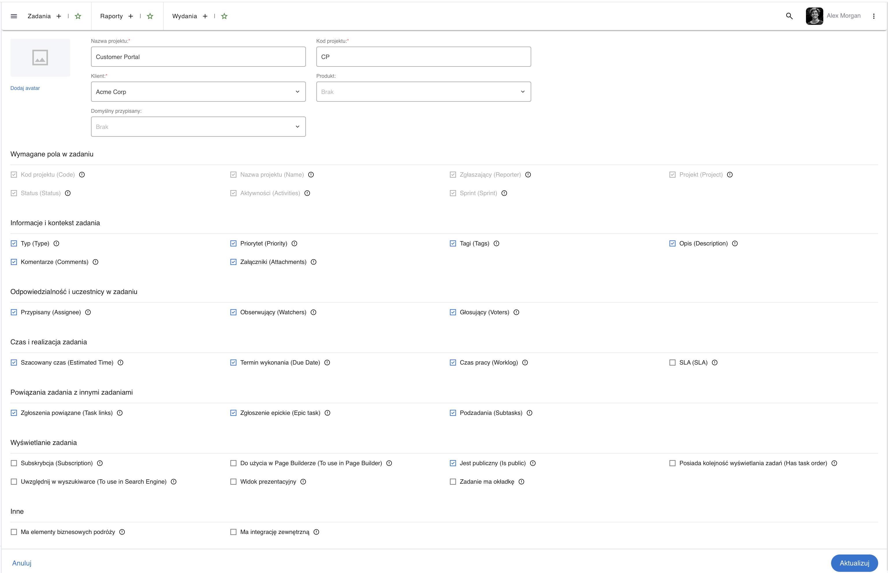 say.work — konfiguracja projektu